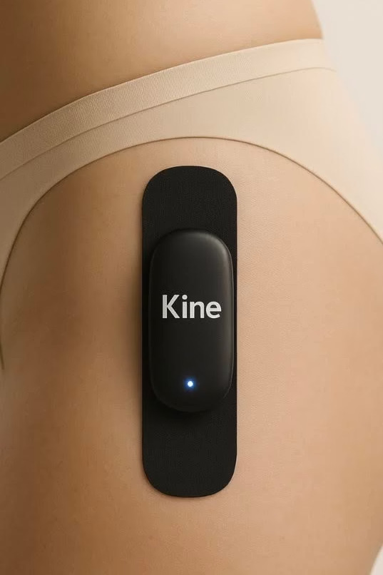 Kine device worn on lower back